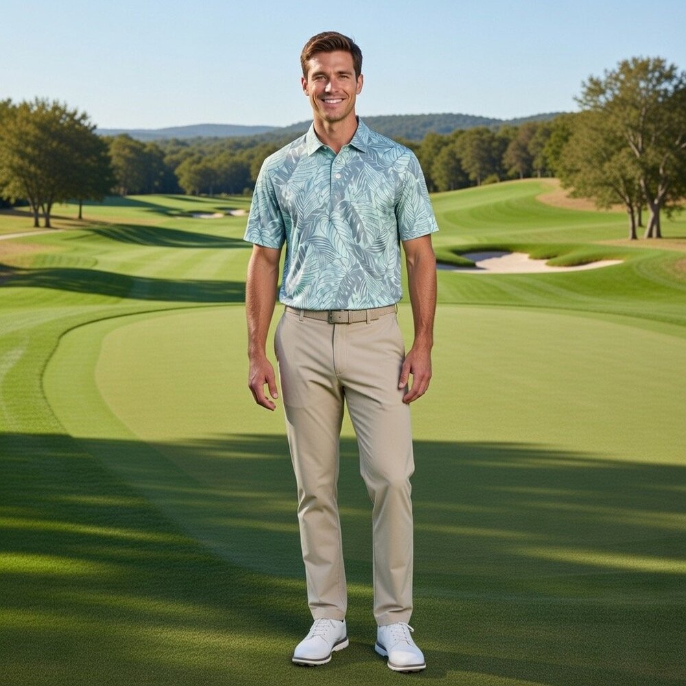 Tommy Bahama Men's Island‎ Zone Palm Print Polo, Size M